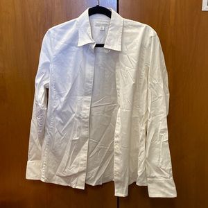 Banana Republic White Button-Down Shirt